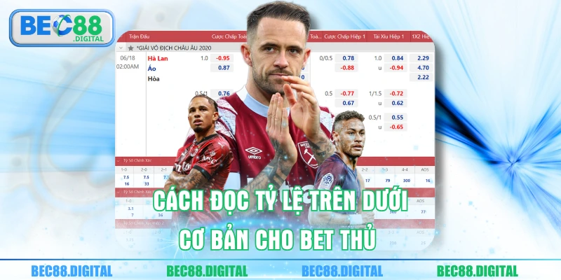 Cách đọc tỷ lệ trên dưới cơ bản cho bet thủ